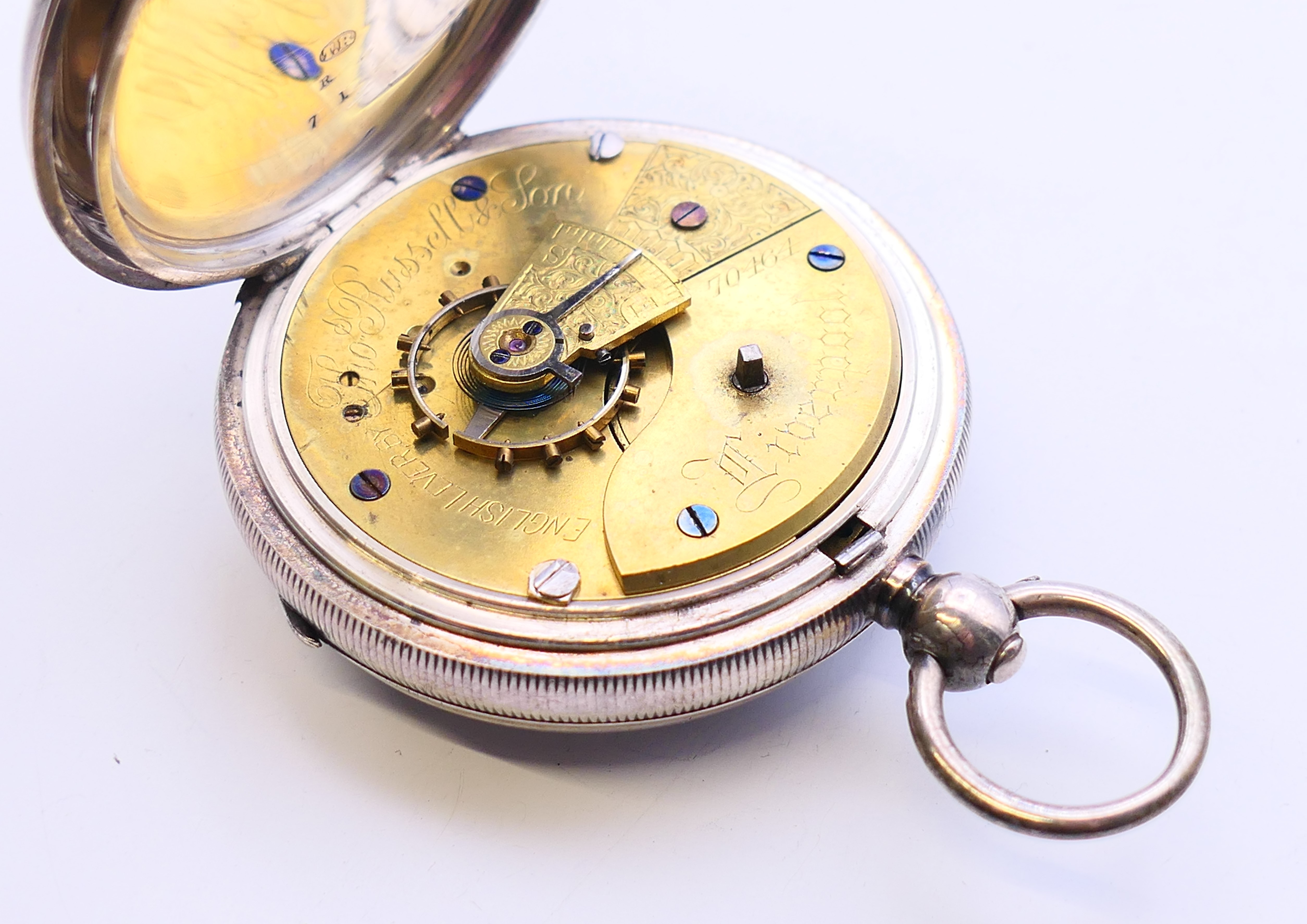 Five various silver pocket watches, - Image 6 of 37