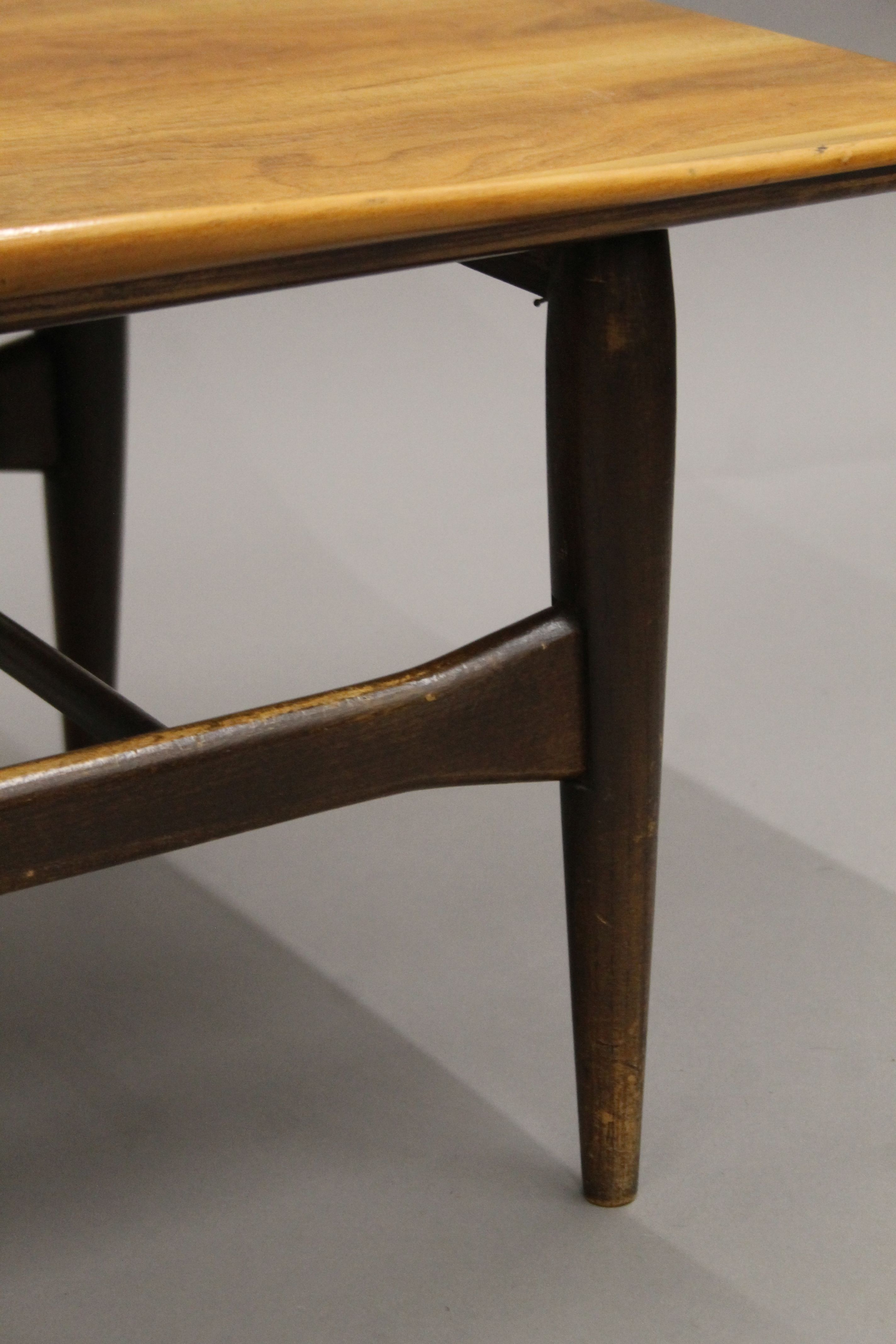 A mid-20th century coffee table. 135 cm long. - Image 3 of 3