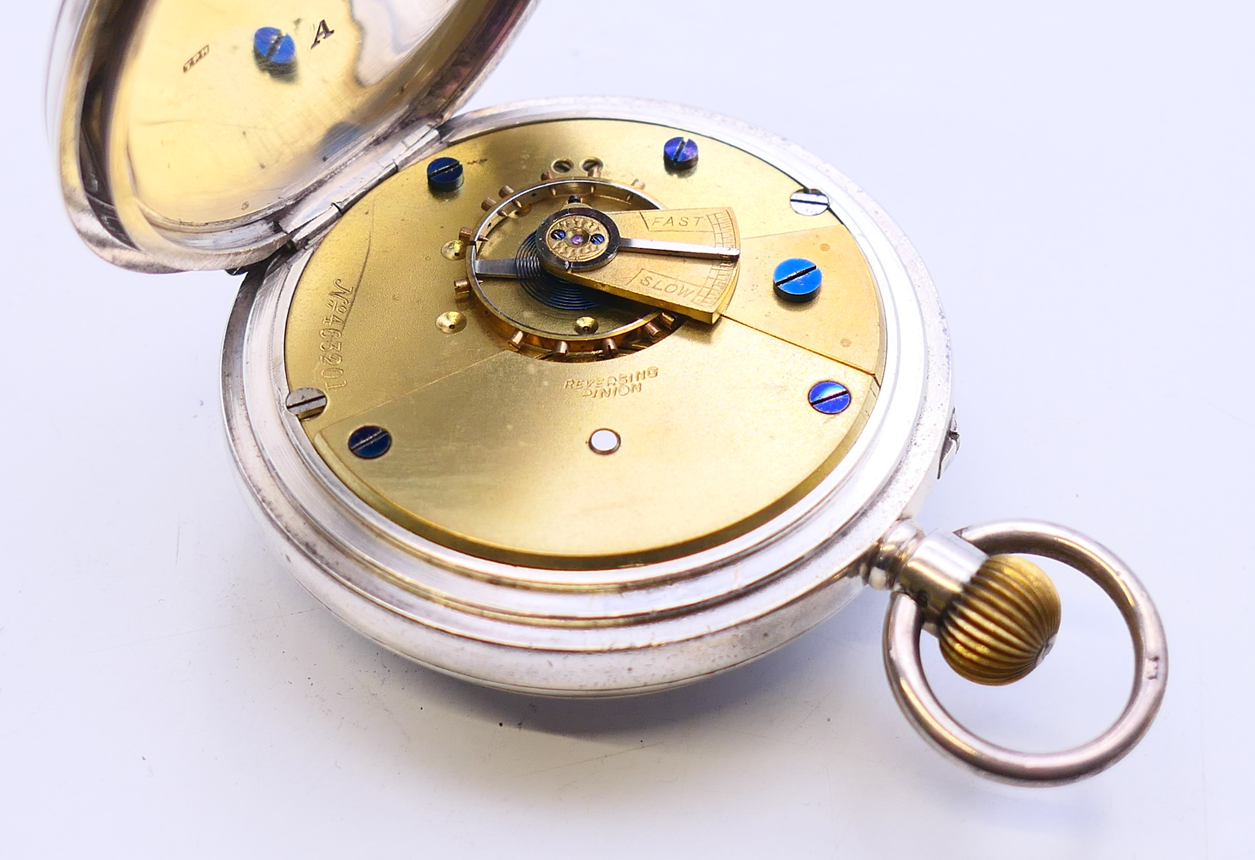 Five various silver pocket watches, - Image 27 of 37