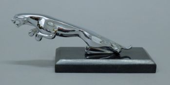 A Jaguar car mascot. 22 cm long.