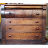 A Victorian mahogany Scottish chest of drawers. 129 cm wide.