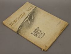 Berkshire Vale - Poems by Wilfred Howe-Nurse, illustrated by Cecil Aldin, 1927, worn dust jacket.