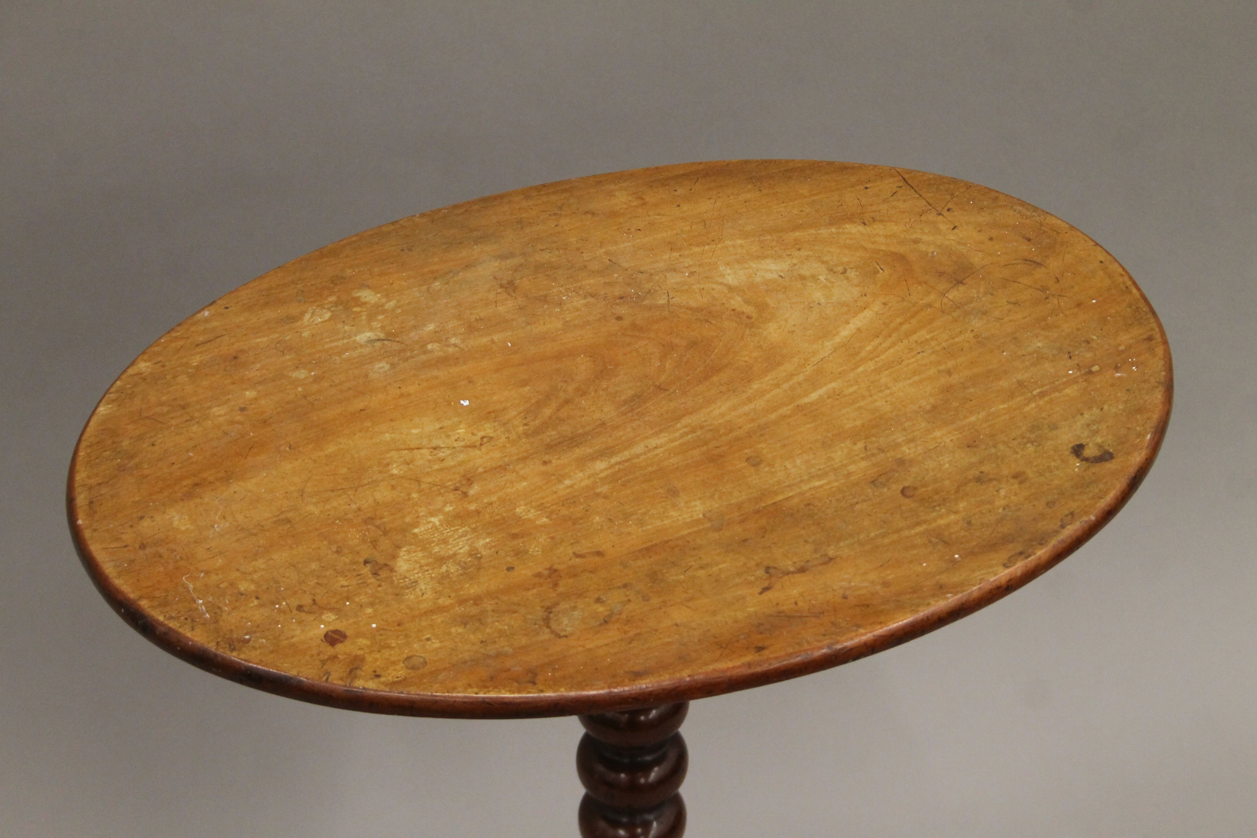 A 19th century mahogany tripod table. 66.5 cm high. - Image 3 of 7