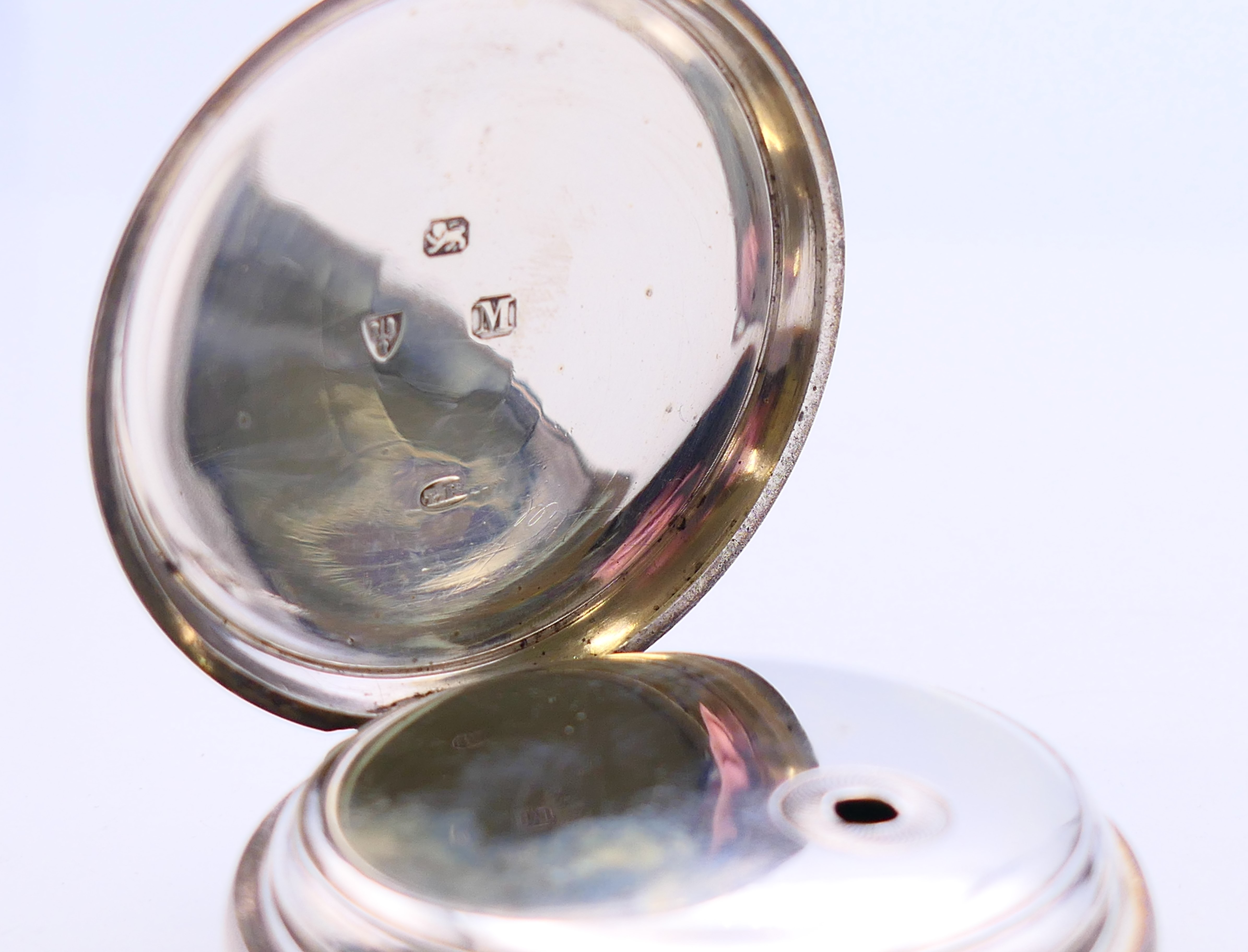 Five various silver pocket watches, - Image 5 of 37