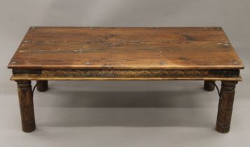 An Eastern coffee table. 120 cm long.