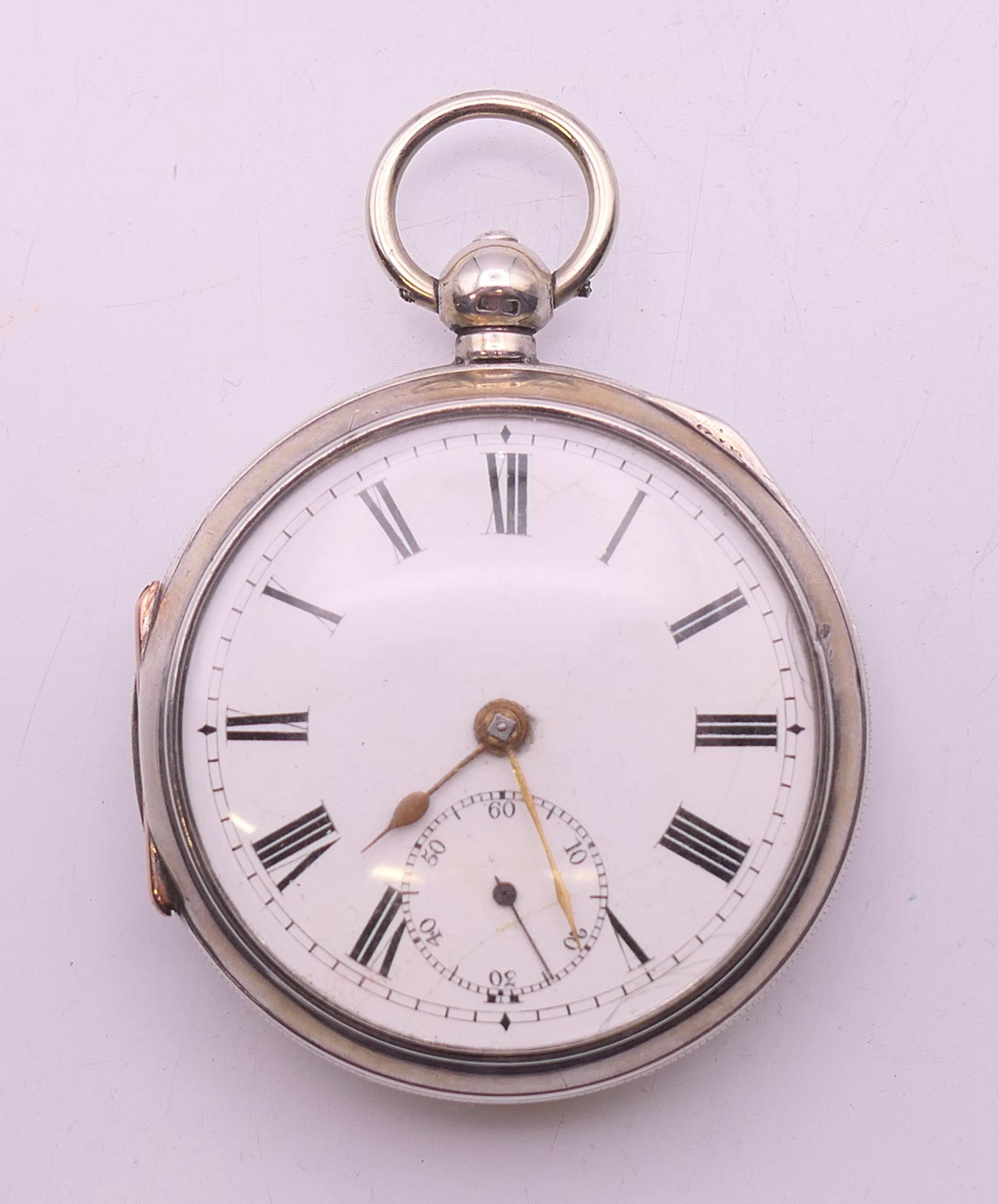 A silver pocket watch hallmarked for Chester 1905, the dial marked H Stone, - Image 12 of 16