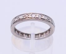 A full eternity ring composed of twenty-two eight cut diamonds, estimate 1.