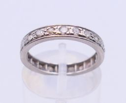 A full eternity ring composed of twenty-two eight cut diamonds, estimate 1.