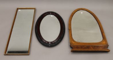 Three various mirrors. The largest 33 x 94 cm.