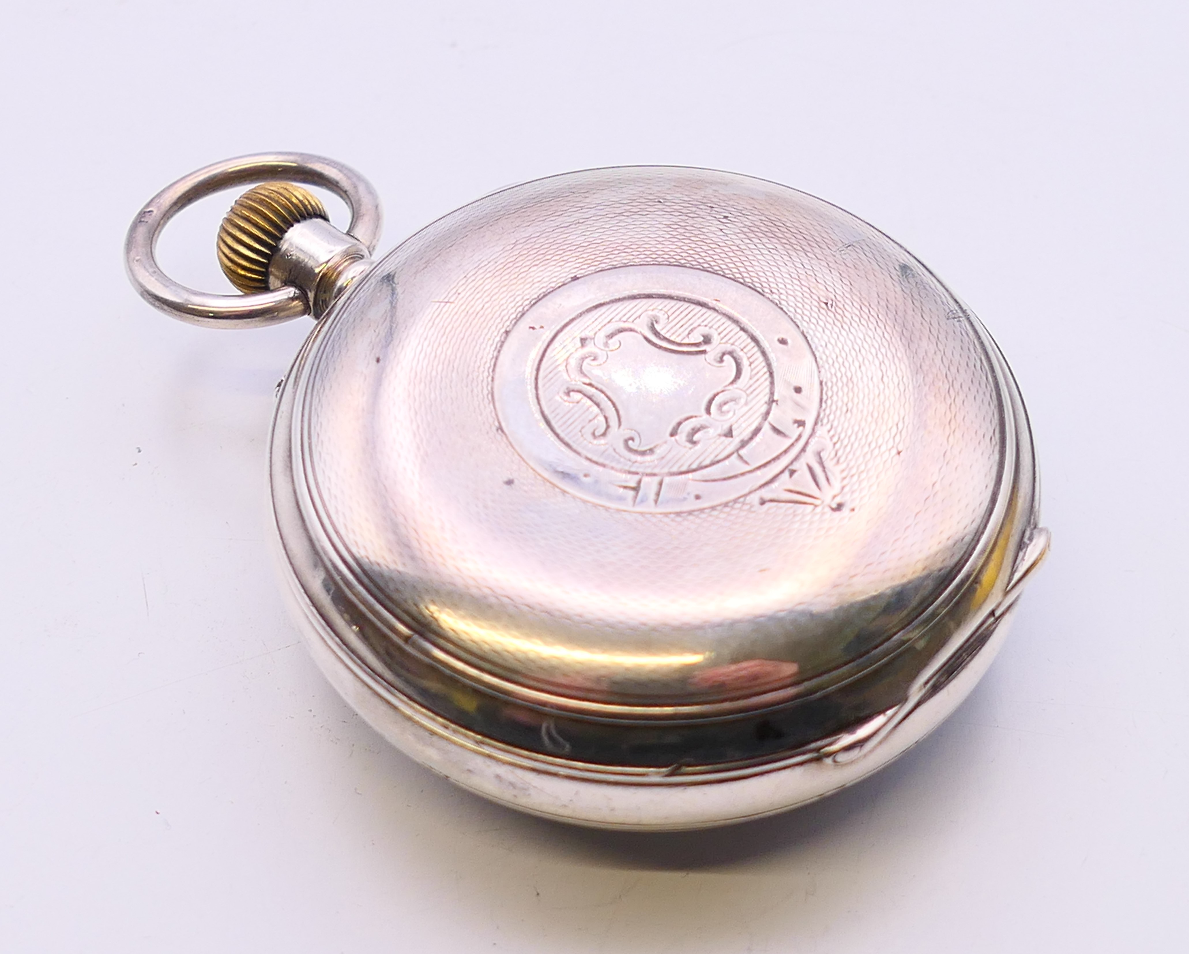 Five various silver pocket watches, - Image 29 of 37