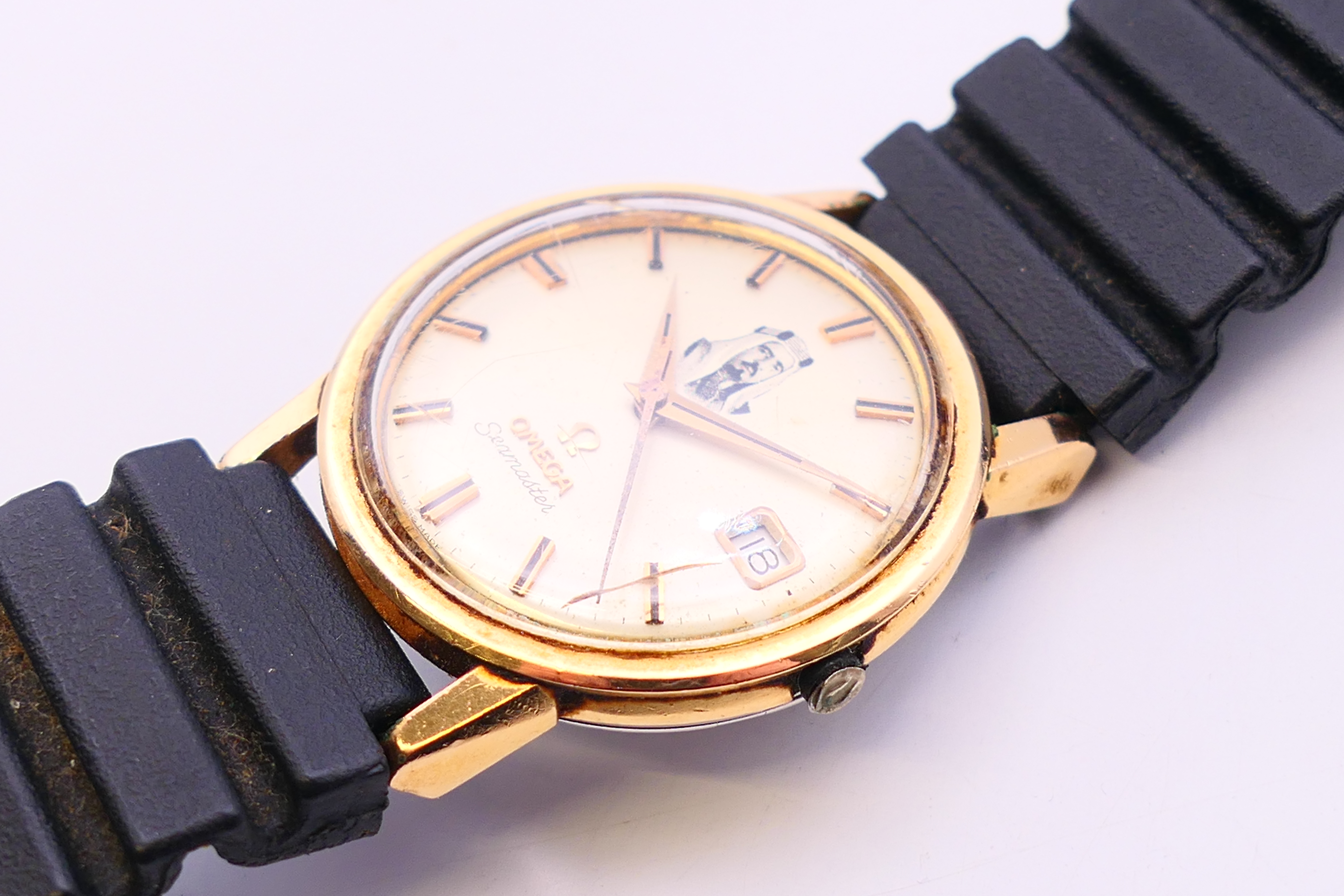 An Omega Seamaster gentleman's wristwatch. 3.5 cm diameter. - Bild 2 aus 6