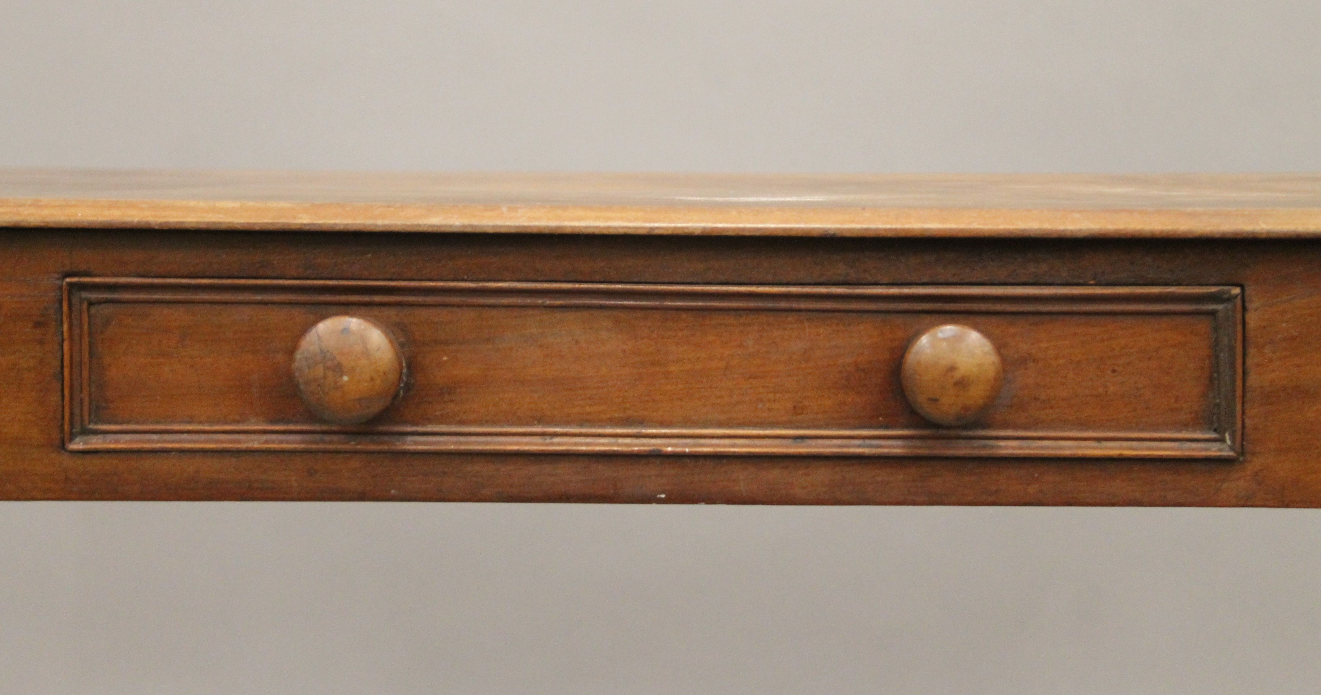 A 19th century mahogany single drawer side table. 91 cm wide. - Image 3 of 6