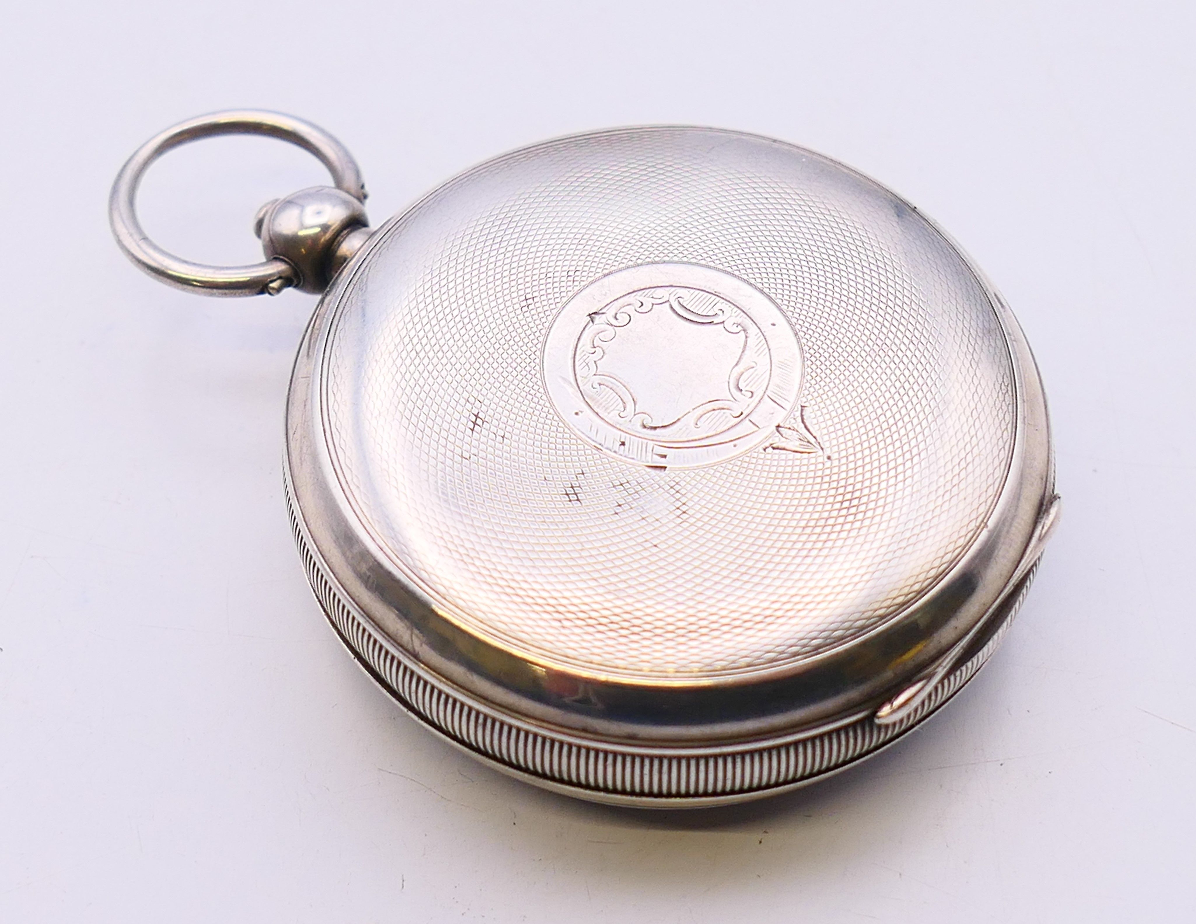 Five silver pocket watches. Largest 5 cm diameter. - Image 9 of 39