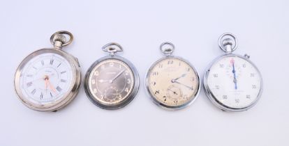 Two Art Deco gentleman's pocket watches, one marked Luxor, the other marked Premia Alfred Wolf Ltd,