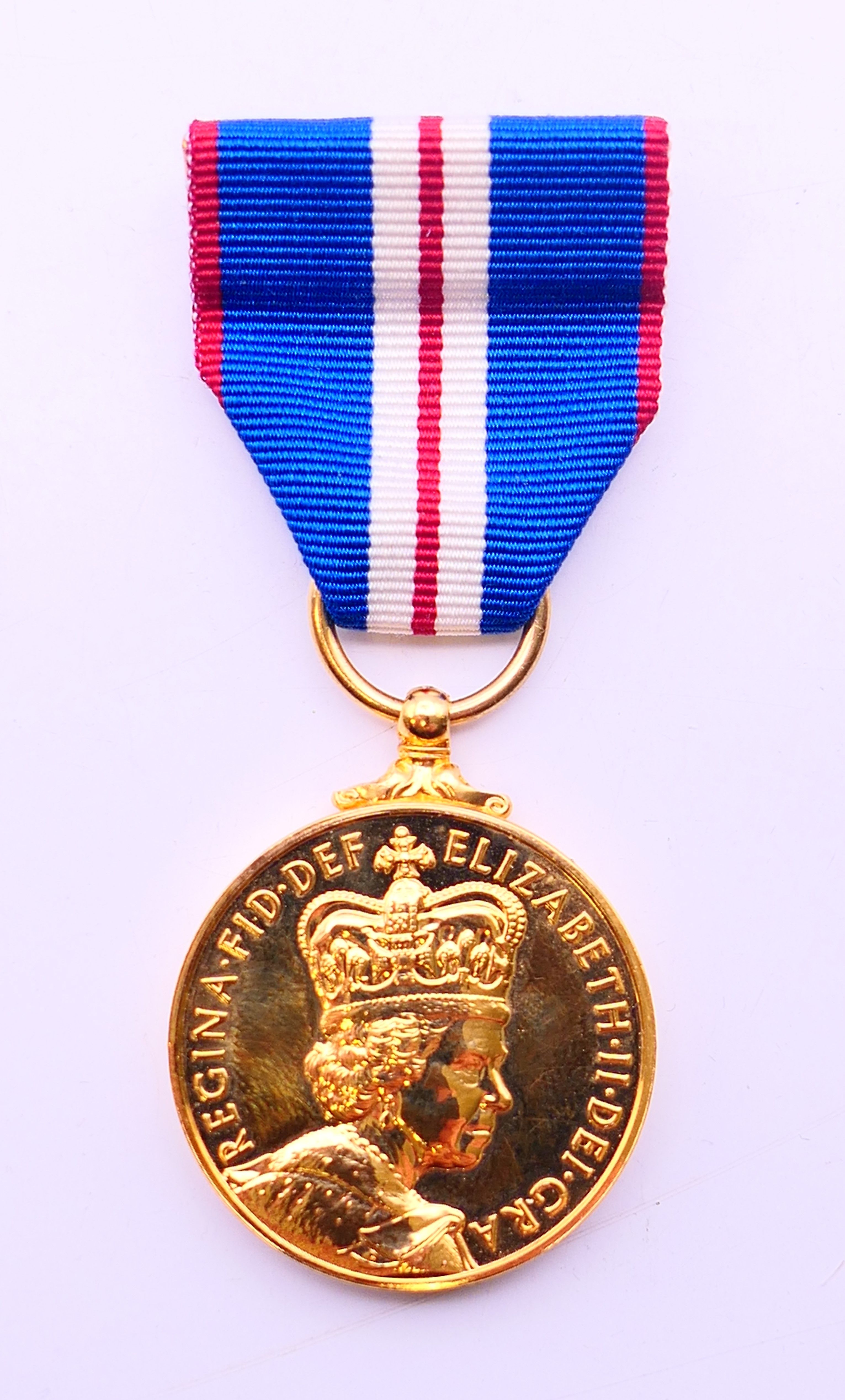 The Queen Jubilee Medal (1952-2002), boxed, with spare ribbon. - Image 2 of 6