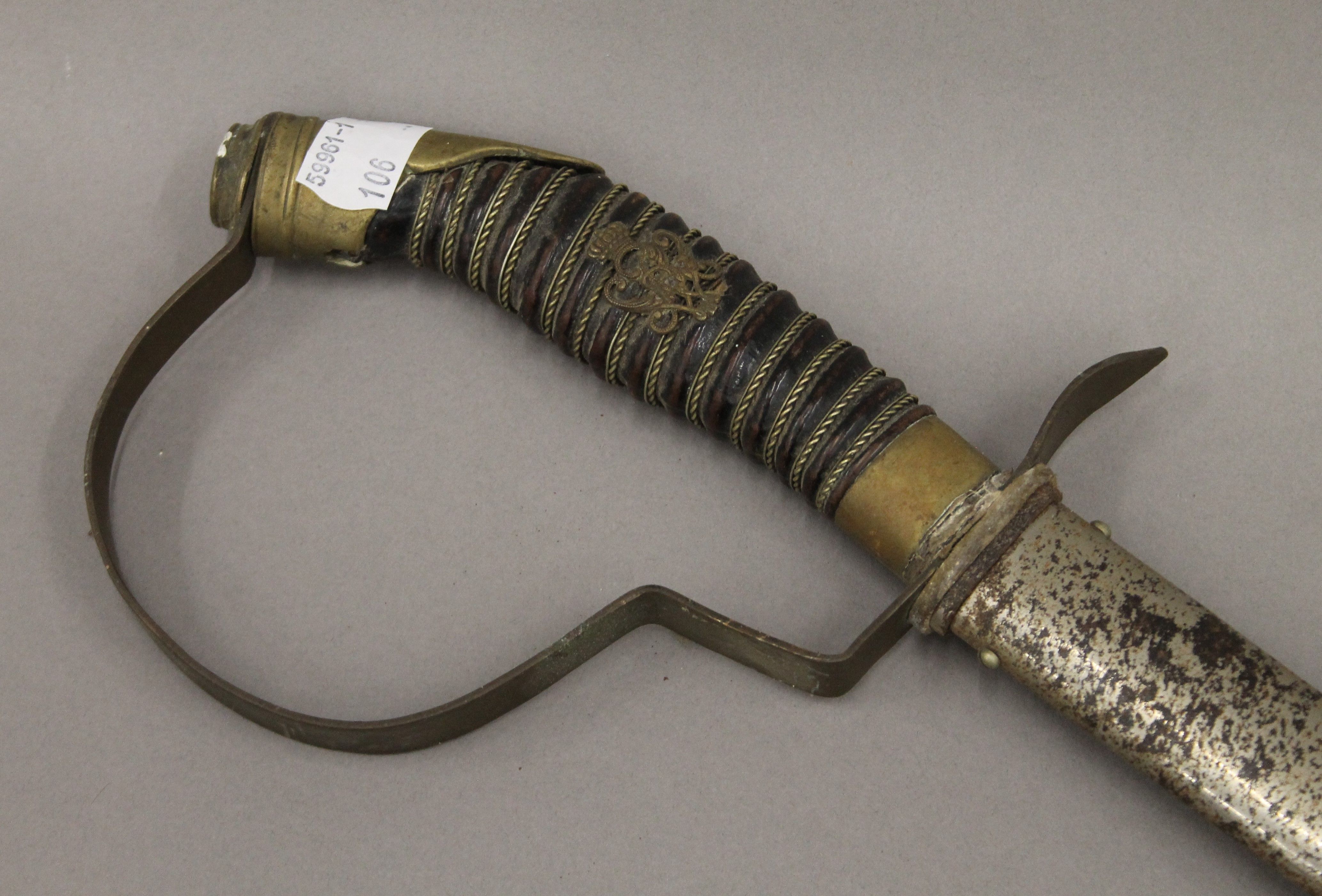Six various swords, including a tulwar. The tulwar 86 cm long. - Image 4 of 27