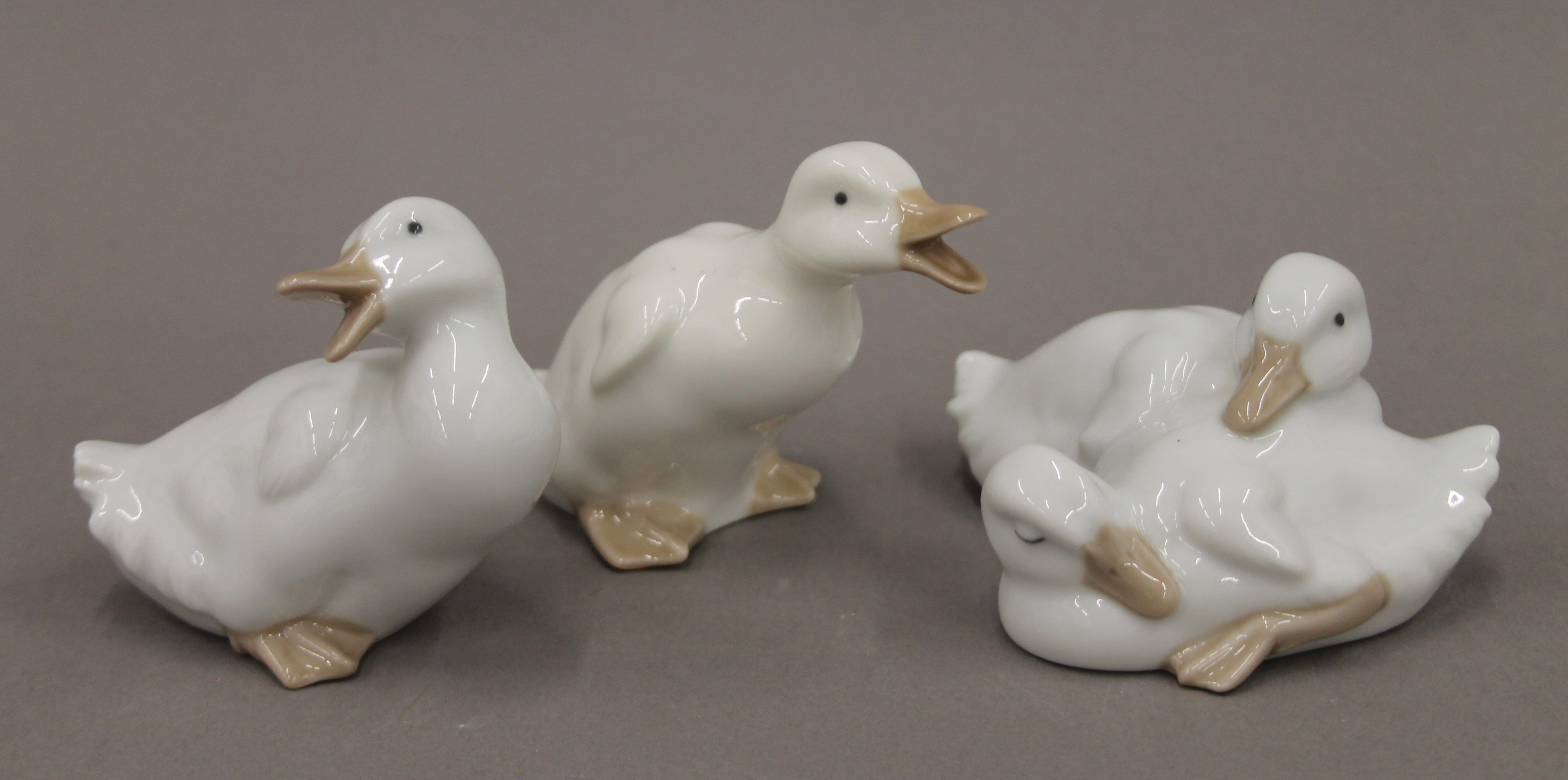 A collection of Lladro and NAO porcelain swans. The largest 34 cm high. - Bild 10 aus 12