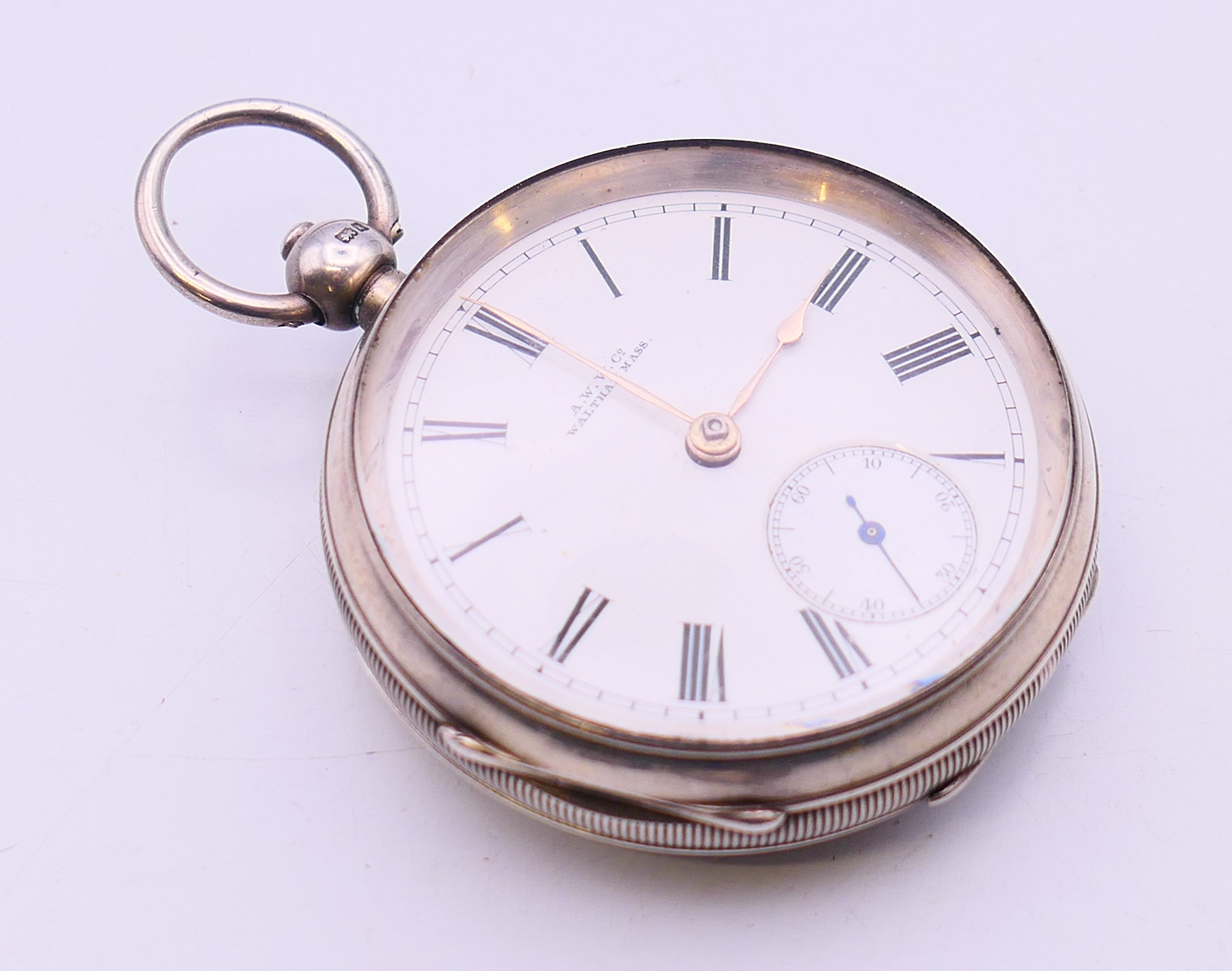 Five silver pocket watches. Largest 5 cm diameter. - Image 3 of 39