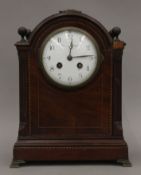 An Edwardian mahogany-cased mantle clock. 33 cm high.