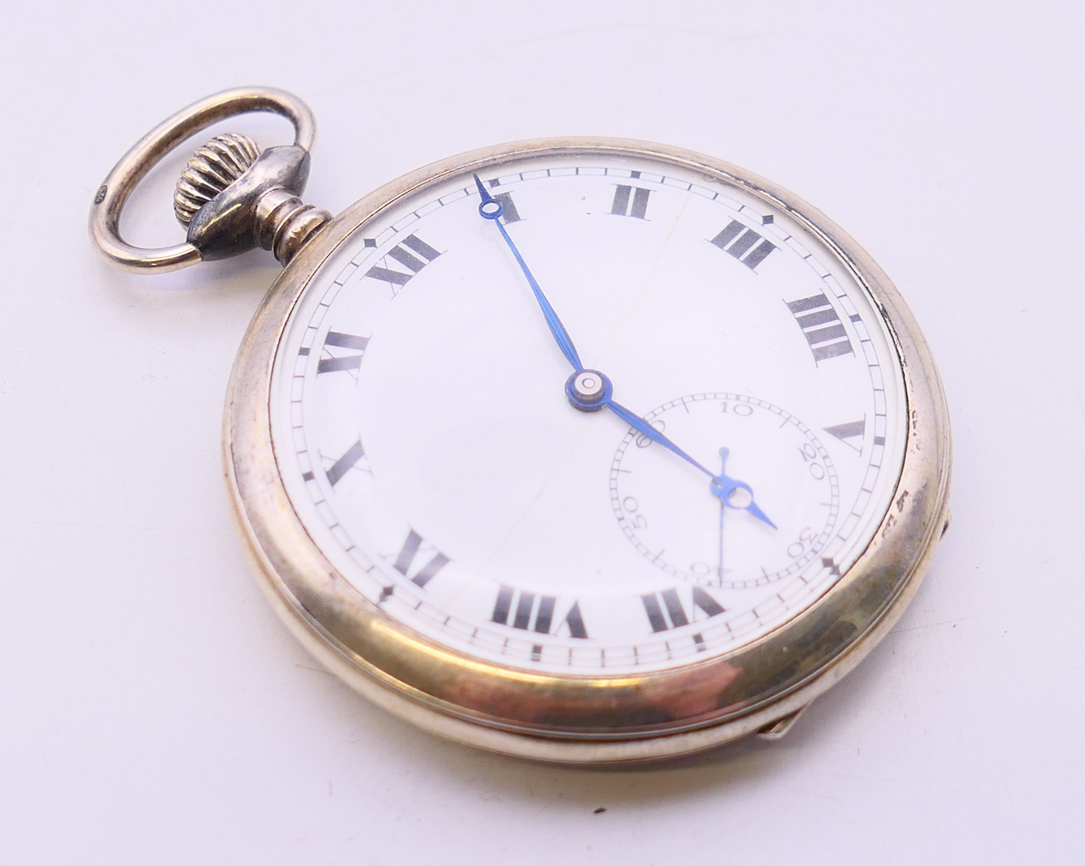 Five silver pocket watches. Largest 5 cm diameter. - Image 11 of 39