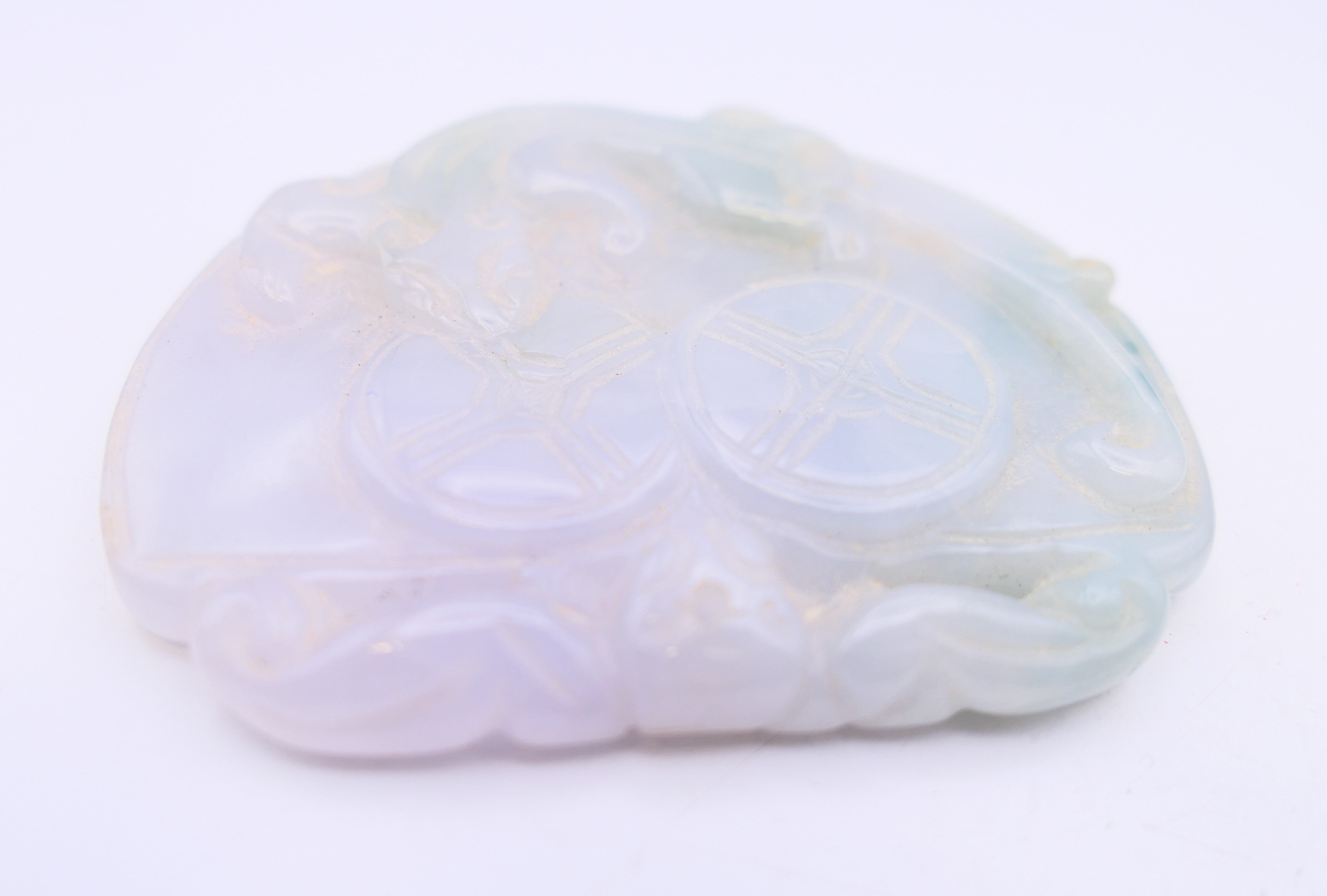 A Chinese jade pendant. 5.5 cm x 4.5 cm. - Image 3 of 4