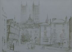 JAMES PATERSON (1916-1986), Lincoln cathedral, limited edition print 78/100, signed in pencil,