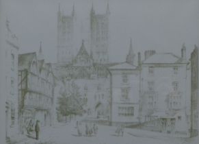 JAMES PATERSON (1916-1986), Lincoln cathedral, limited edition print 78/100, signed in pencil,