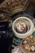 A quantity of decorative porcelain.
