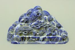 A model of a Chinese boulder carving. 24 cm long.