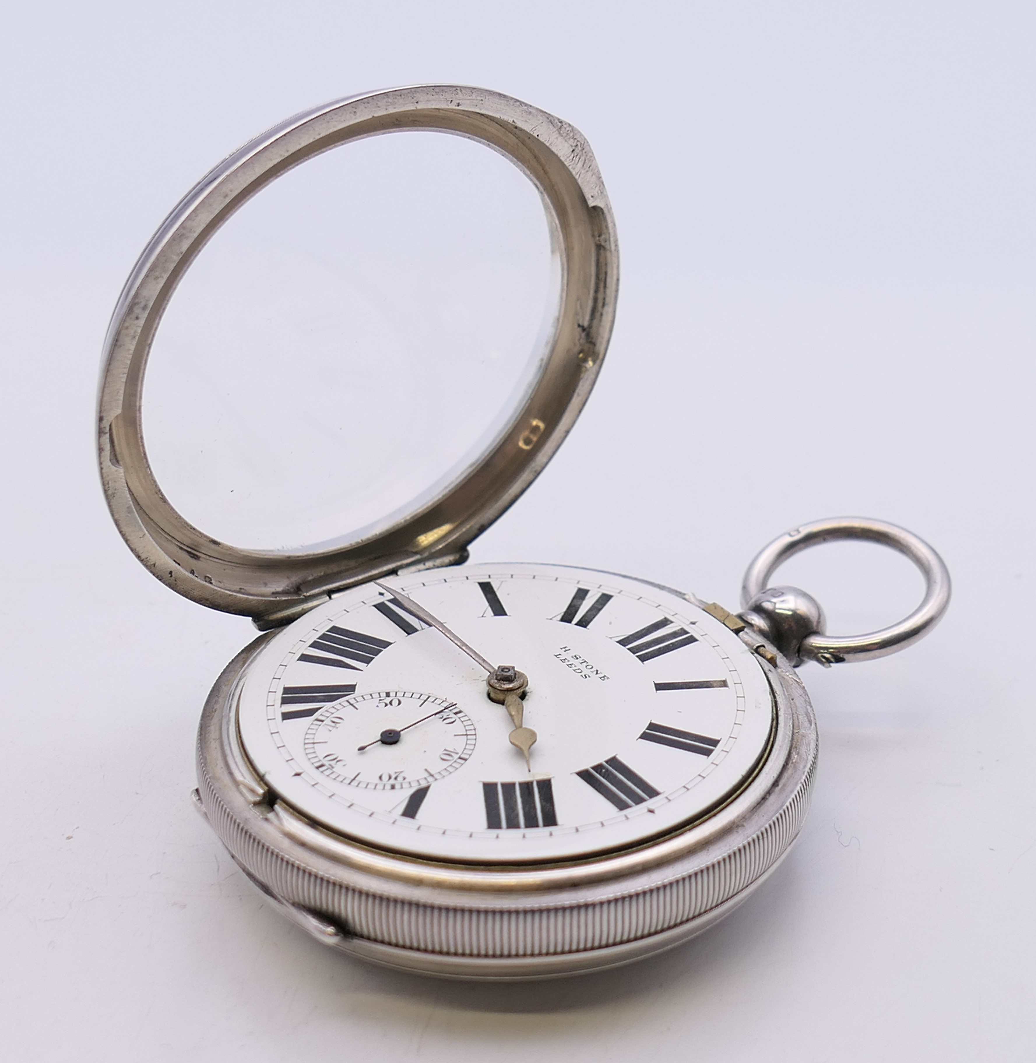 A silver pocket watch hallmarked for Chester 1905, the dial marked H Stone, - Image 5 of 16