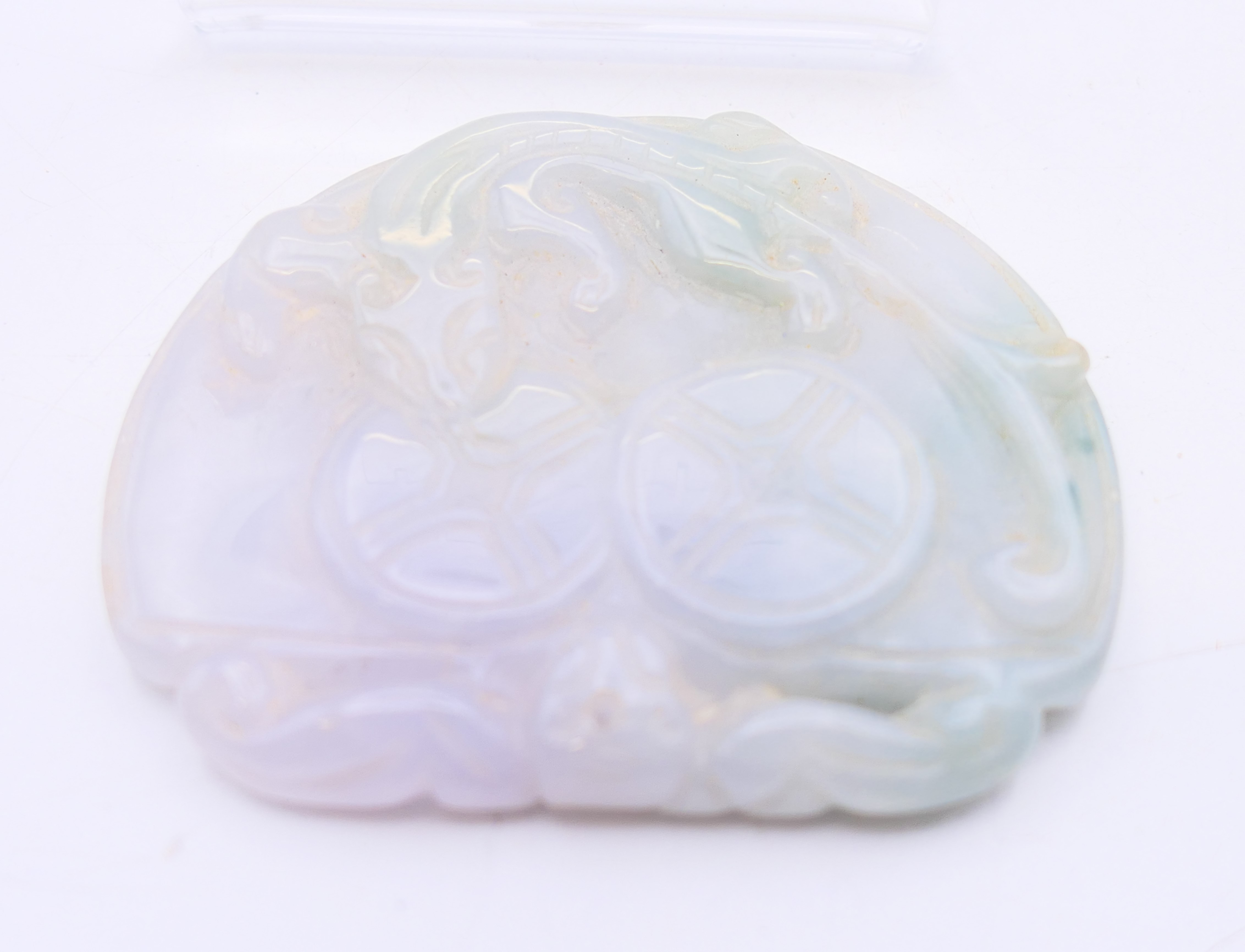 A Chinese jade pendant. 5.5 cm x 4.5 cm. - Image 4 of 4