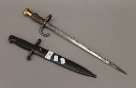 Two bayonets. The largest 52 cm long.