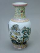 A Chinese Republic period porcelain vase. 35 cm high.