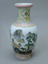 A Chinese Republic period porcelain vase. 35 cm high.