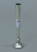 A small silver bud vase. 11. 5 cm high.