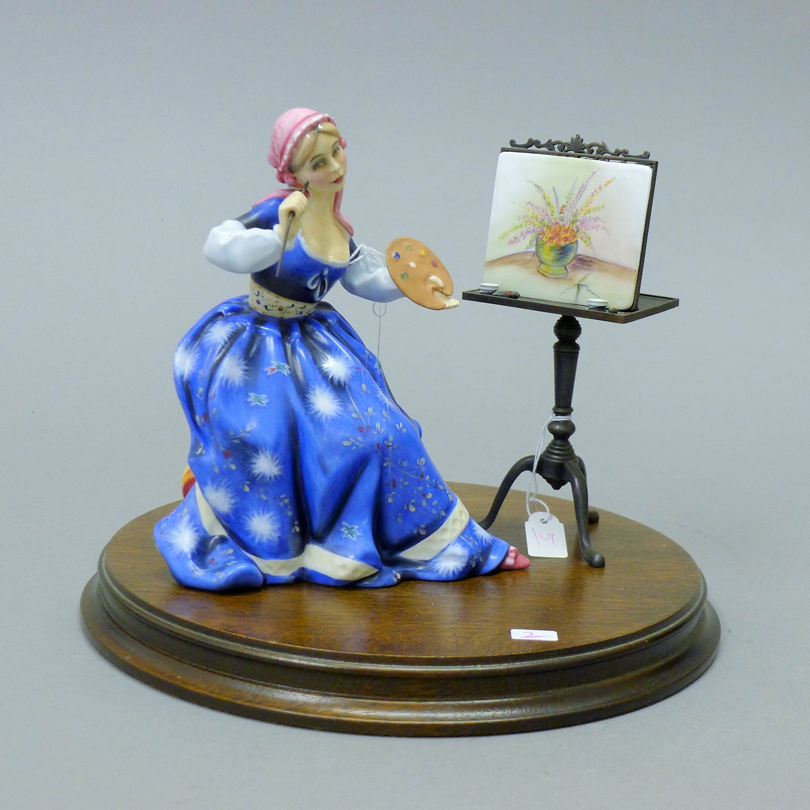 A Royal Doulton figurine, Painting, HN3012. 17 cm high.