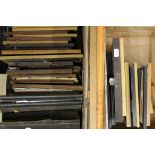 A quantity of various picture frames. The largest approximately 36 x 52 cm.
