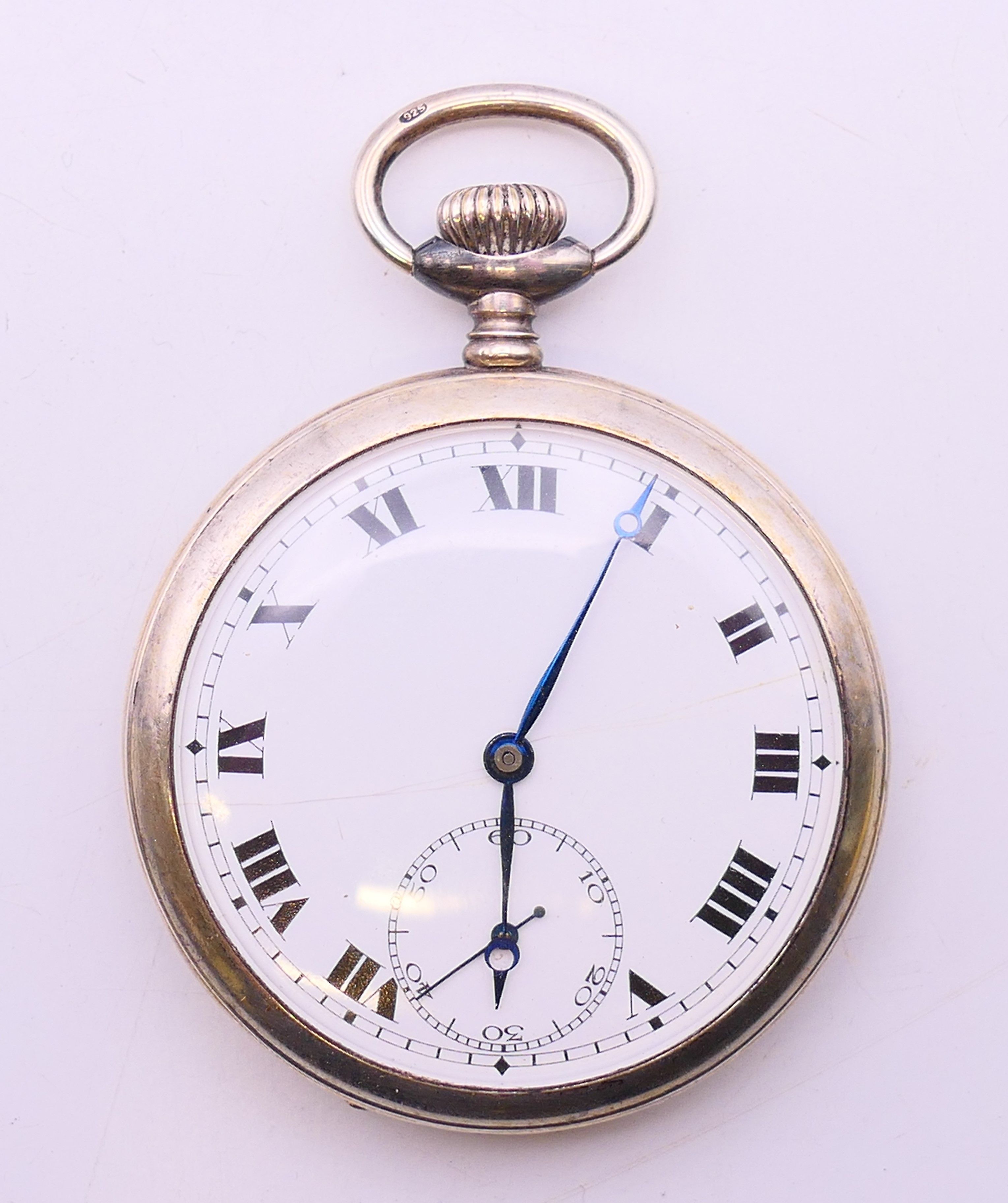 Five silver pocket watches. Largest 5 cm diameter. - Image 10 of 39