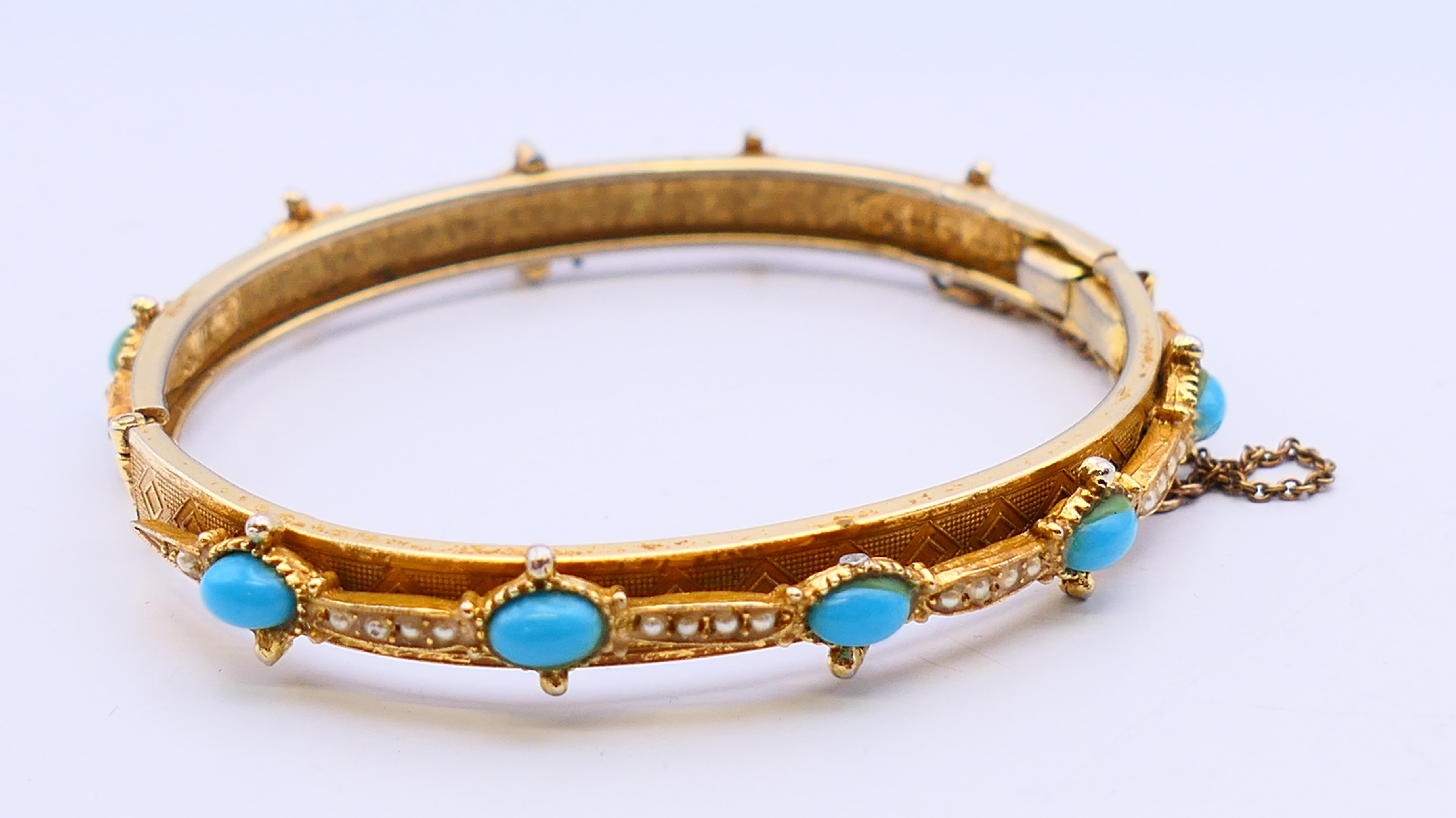A small quantity of various jewellery to include a turquoise inset bangle, - Image 2 of 13