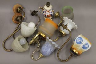 A quantity of various lamps.