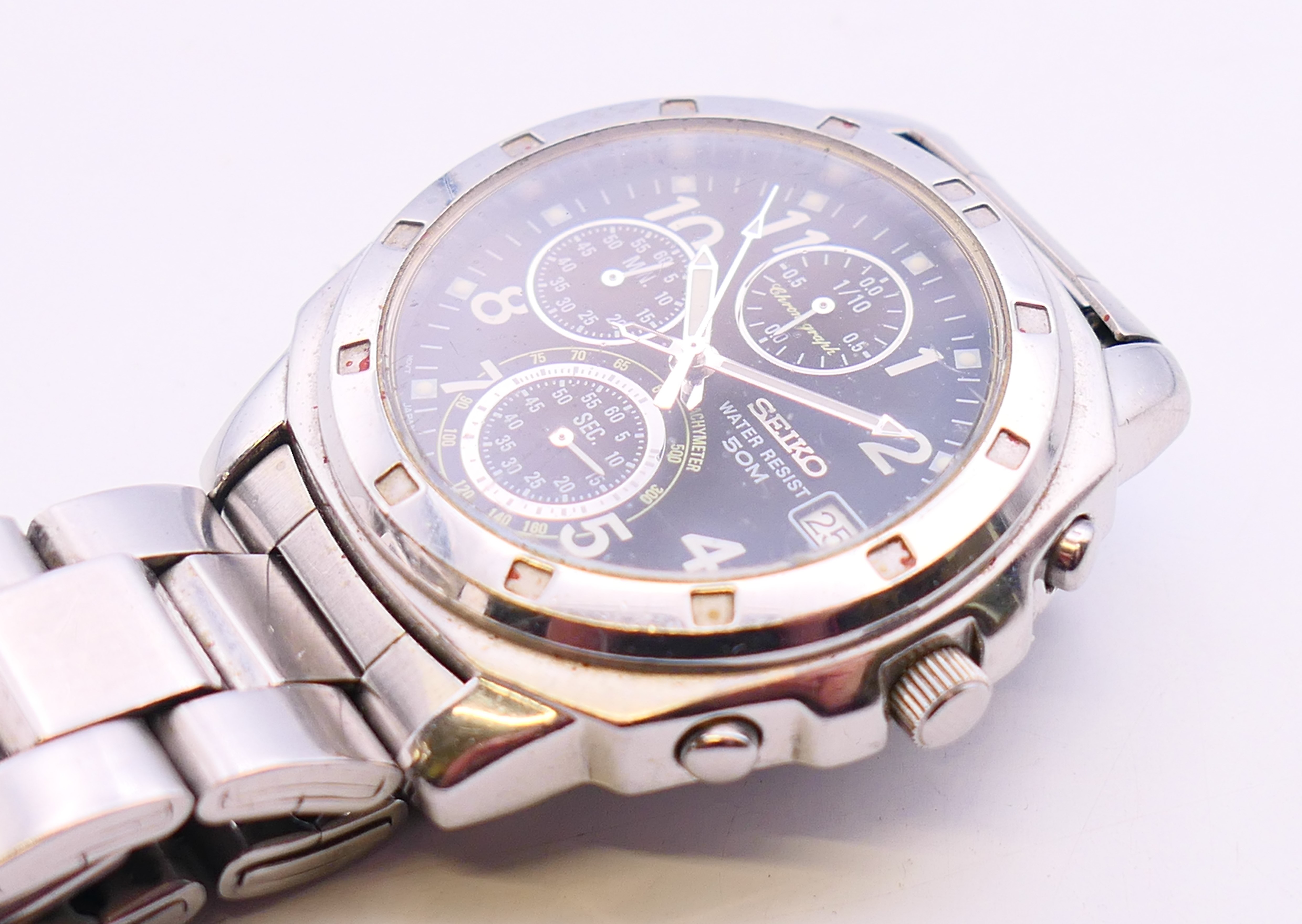 A Seiko gentleman's wristwatch. 4 cm diameter. - Image 2 of 8