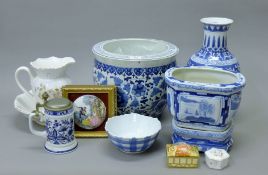 A quantity of various Chinese and other porcelain. The largest 37 cm high.