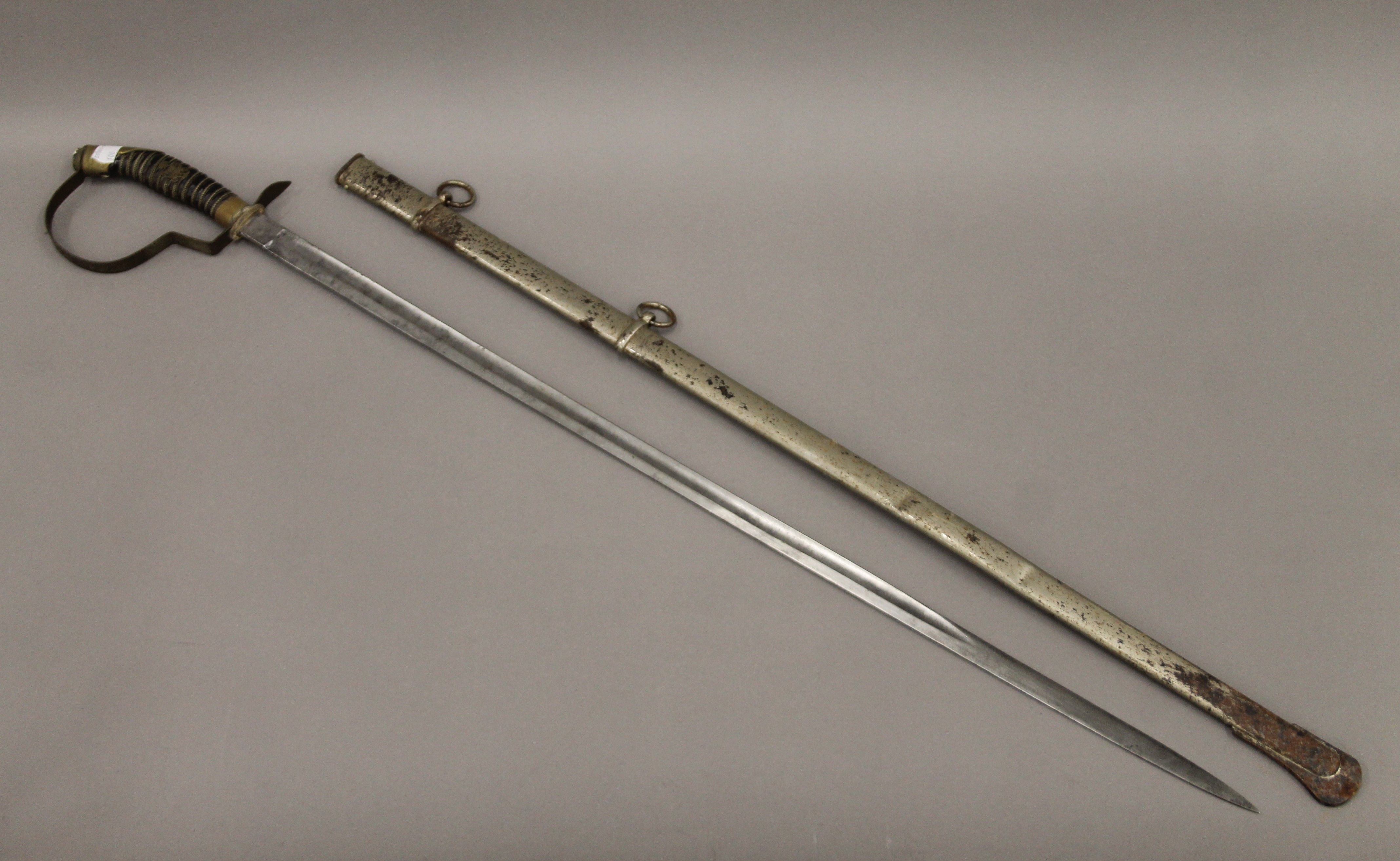 Six various swords, including a tulwar. The tulwar 86 cm long. - Image 5 of 27