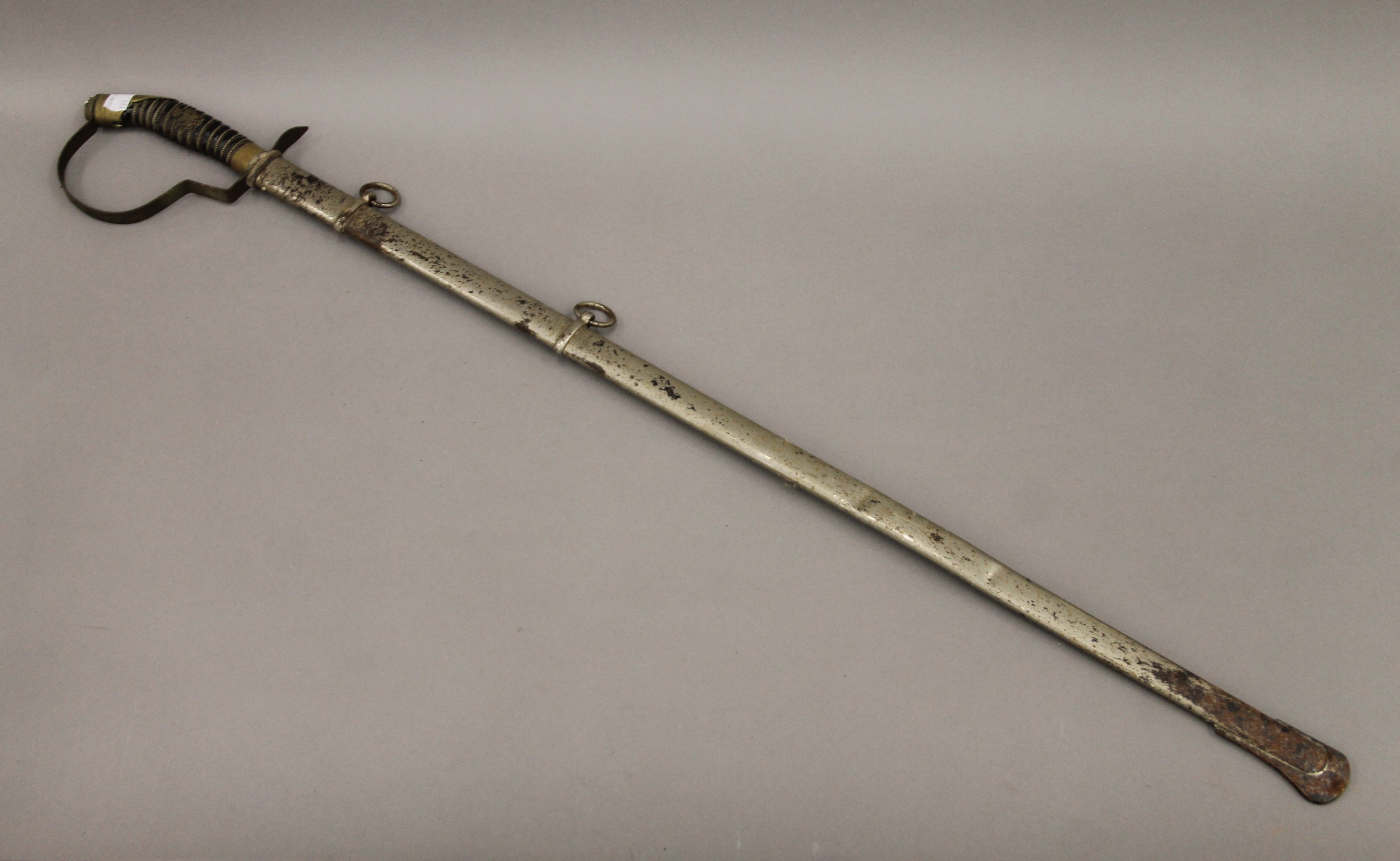 Six various swords, including a tulwar. The tulwar 86 cm long. - Image 3 of 27