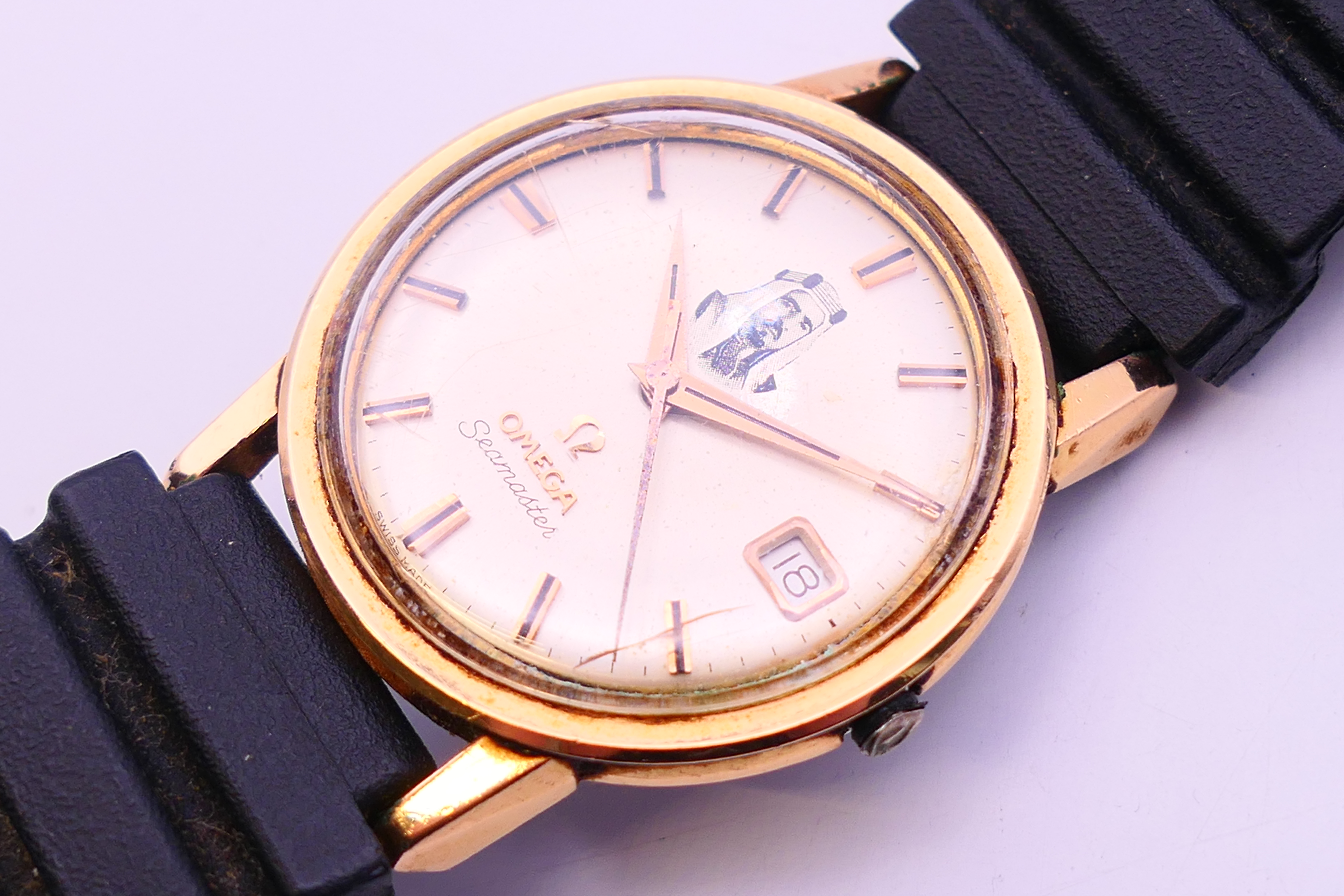 An Omega Seamaster gentleman's wristwatch. 3.5 cm diameter. - Bild 3 aus 6