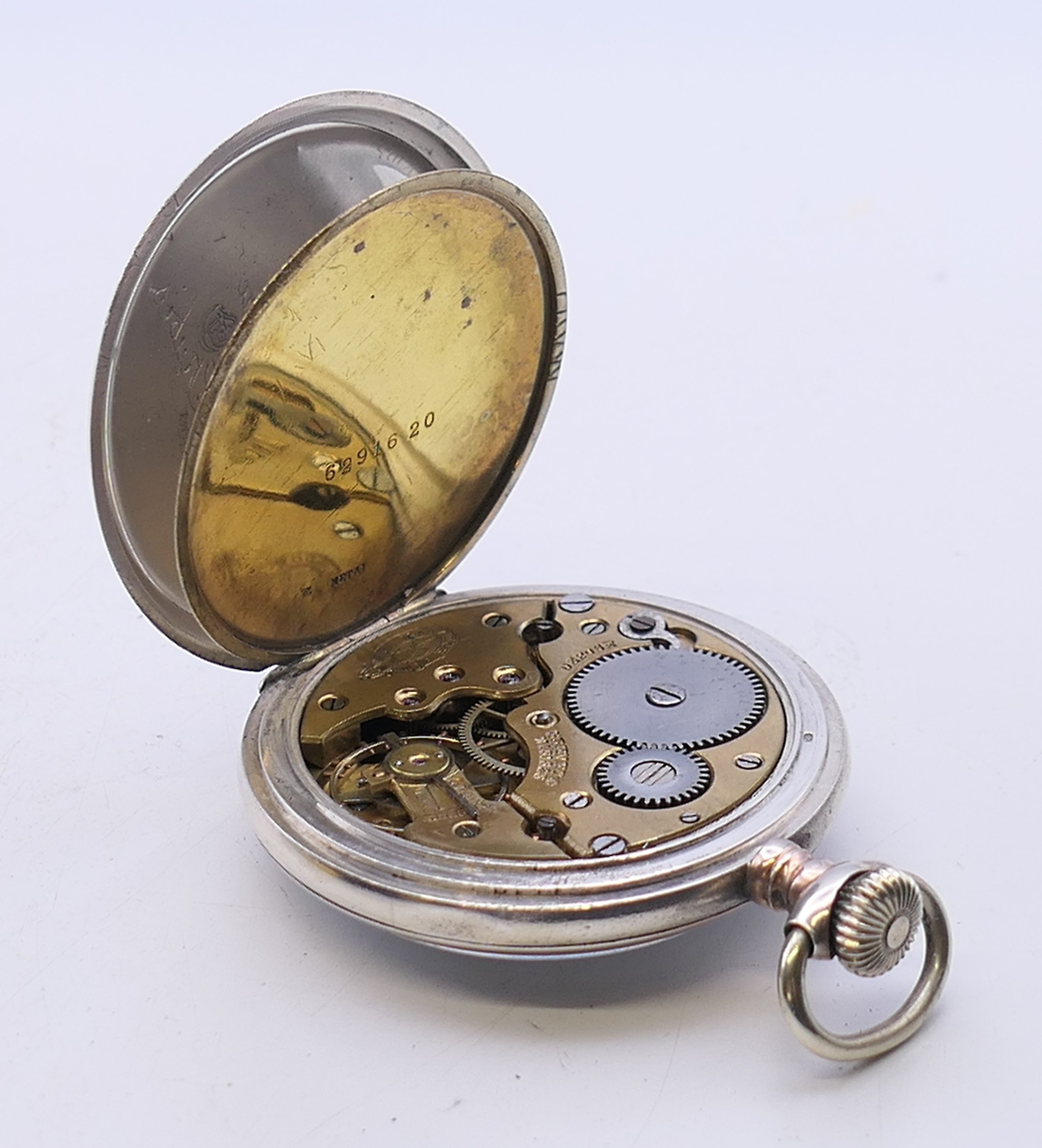 An 800 silver gentleman's pocket watch and a silver gentleman's pocket watch, - Image 9 of 17