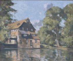 ORCHART STANLEY, Houghton Mill, oil on canvas framed. 59 cm x 48.5 cm.