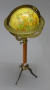 A globe on a stand. 40 cm high.