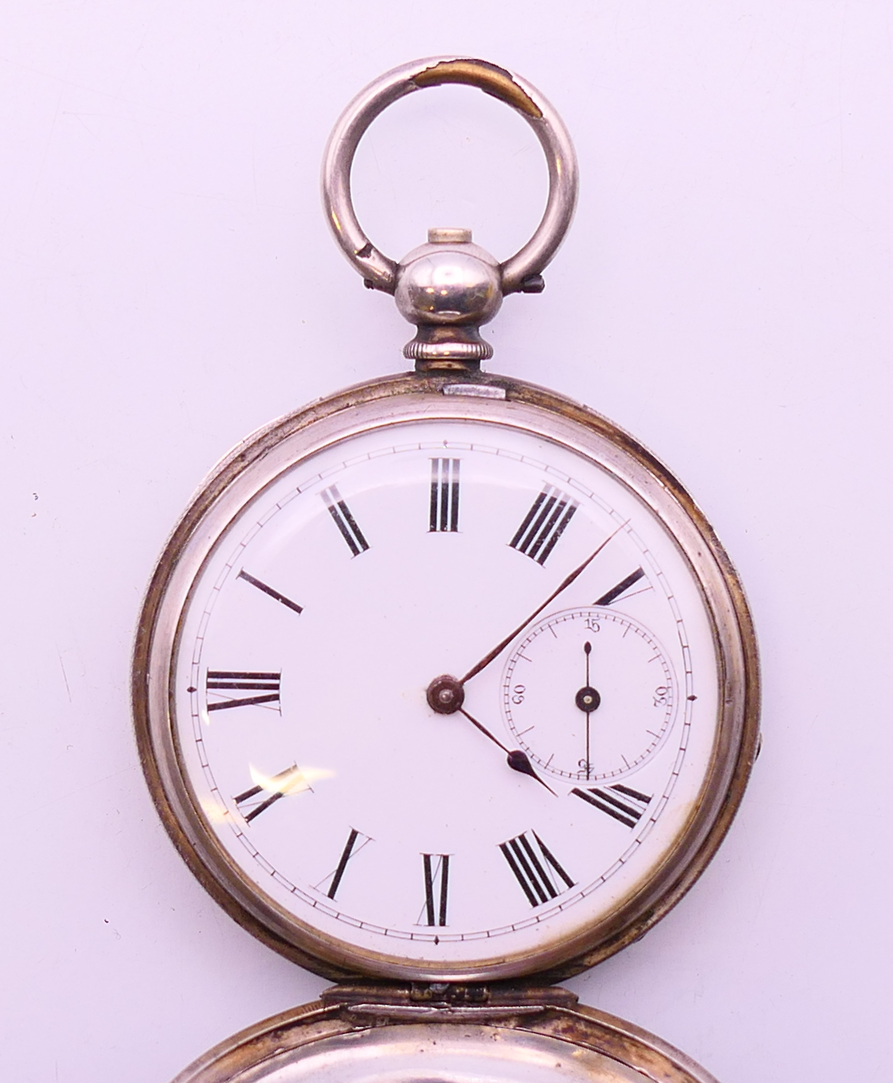 Five various silver pocket watches, - Image 30 of 37