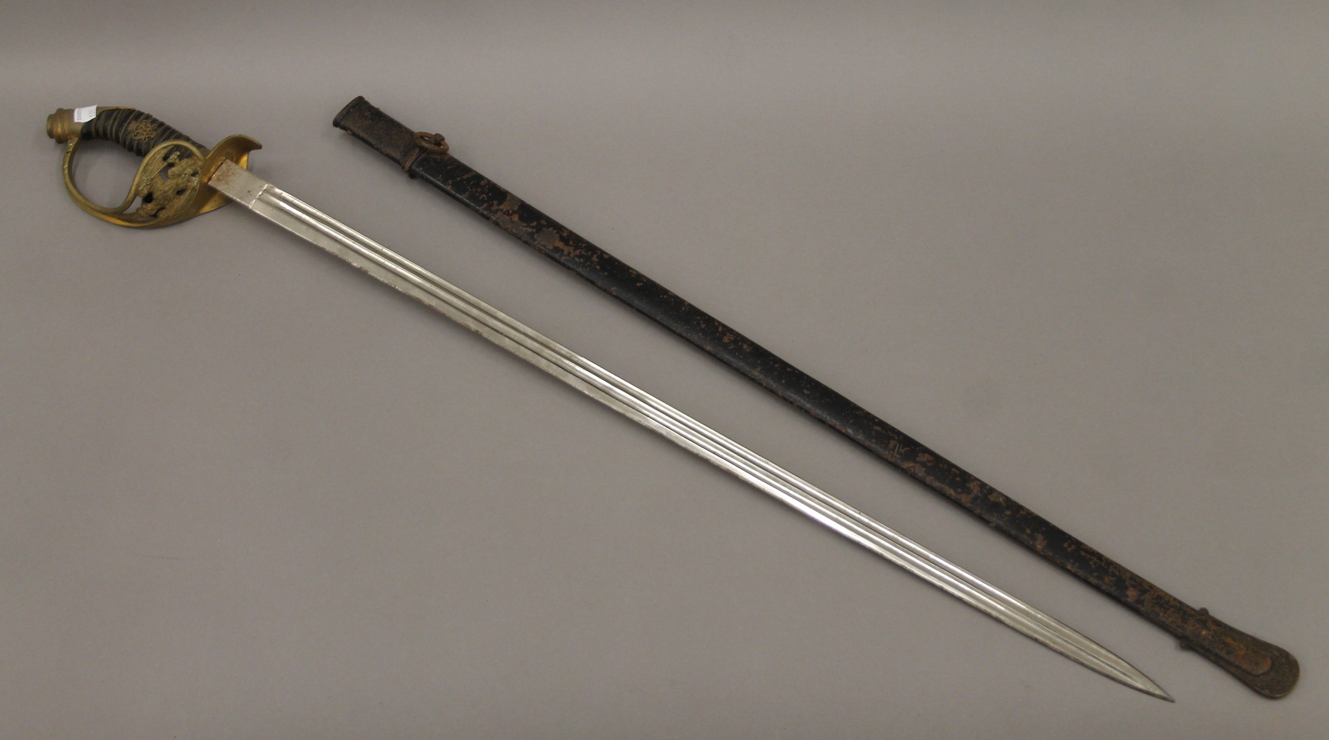Six various swords, including a tulwar. The tulwar 86 cm long. - Image 10 of 27